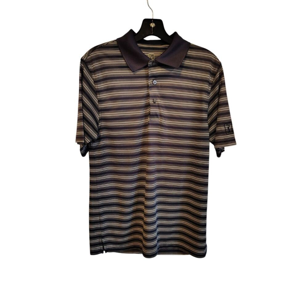 PGA Tour Small Men's Dark Blue and‎ white Golf Polo